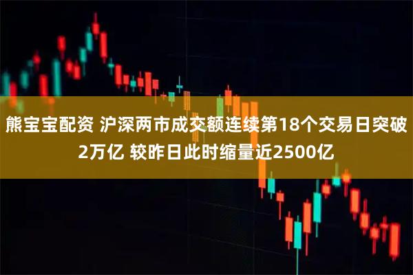 熊宝宝配资 沪深两市成交额连续第18个交易日突破2万亿 较昨日此时缩量近2500亿